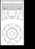 Píst KOLBENSCHMIDT 41655600 – OE 55574732 Píst KOLBENSCHMIDT 41655600 – OE 55574732