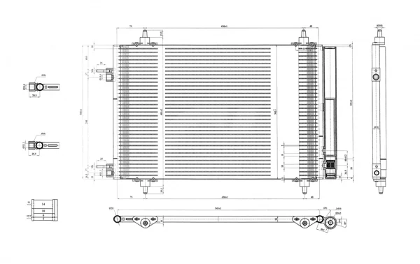 CHLADIČ KLIMATIZ.CITROEN C4 1.6 04- HART 612408