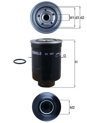 Palivový filtr KNECHT KC261D