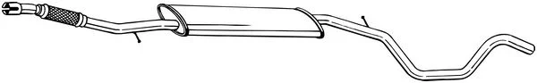 Stredni tlumic vyfuku BOSAL 294-001 Stredni tlumic vyfuku BOSAL 294-001