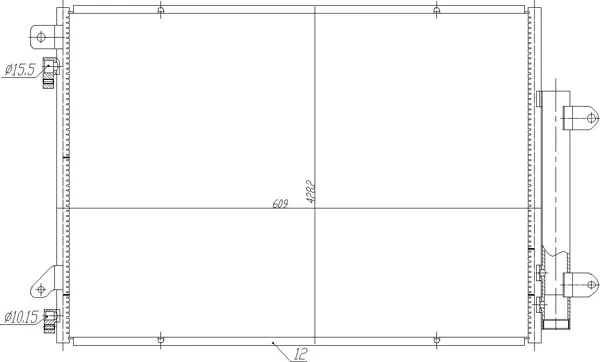 CHLADIČ DO KLIMAT.SUZUKI SX4 S-CROSS13 HART 725105 – OE 9531062M10