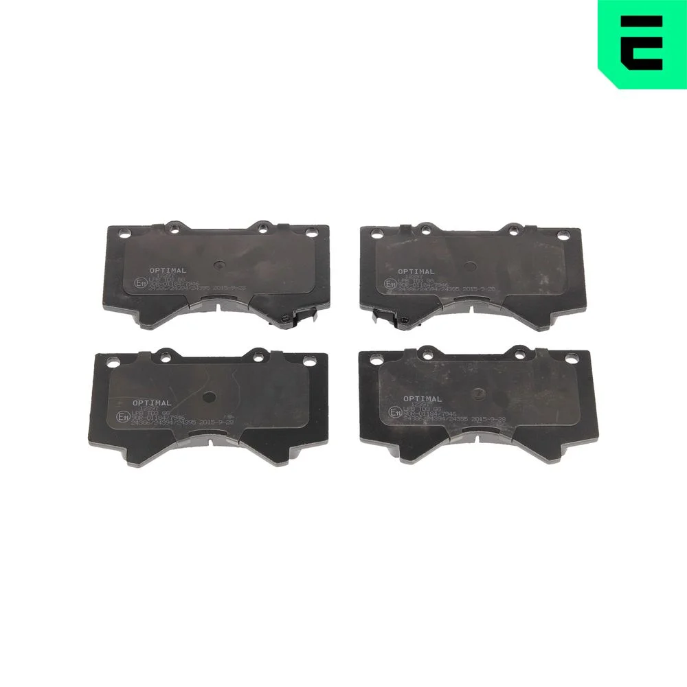 Sada brzdových destiček, kotoučová brzda OPTIMAL BP-12397