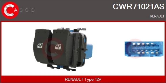 Spínač, zvedací zařízení oken CASCO CWR71021AS – OE 8200107772 Spínač, zvedací zařízení oken CASCO CWR71021AS – OE 8200107772