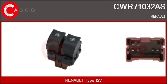 Spínač, zvedací zařízení oken CASCO CWR71032AS – OE 254113300R Spínač, zvedací zařízení oken CASCO CWR71032AS – OE 254113300R